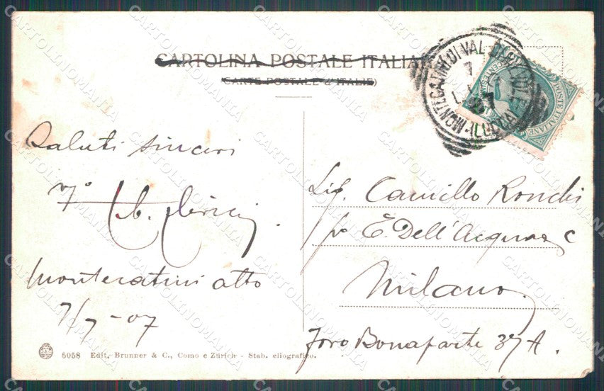 Pistoia Montecatini Alto Poste cartolina WX2391 – retro