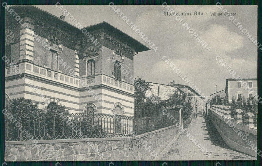 Pistoia Montecatini Alto Villino Crocco cartolina WX2392 – fronte
