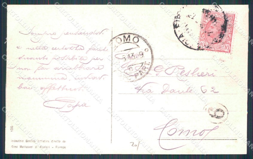 Pistoia Montecatini Viale Verdi Cattedrale cartolina WX2393 – retro