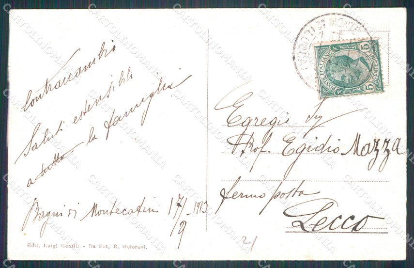 Pistoia Montecatini Valdinievole cartolina WX2394 – retro