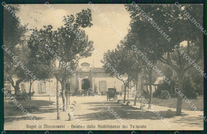Pistoia Montecatini Stabilimento Tettuccio Carrozza cartolina WX2397 – fronte