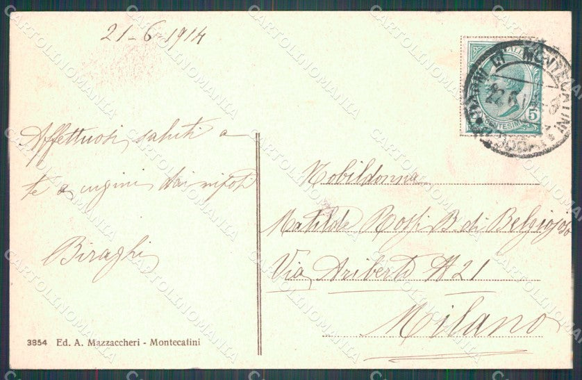 Pistoia Montecatini Stabilimento Tettuccio Carrozza cartolina WX2397 – retro