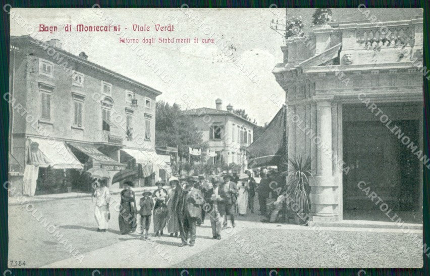 Pistoia Montecatini Viale Verdi PIEGHINA cartolina WX2398 – fronte
