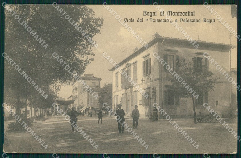 Pistoia Montecatini Viale del Tettuccio PIEGHINA cartolina WX2402 – fronte