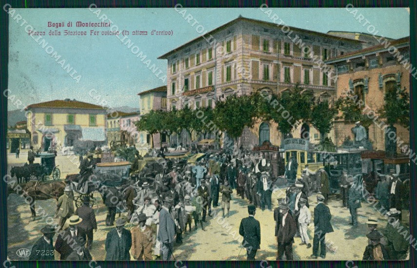 Pistoia Montecatini Stazione Alterocca 7223 cartolina WX2404 – fronte