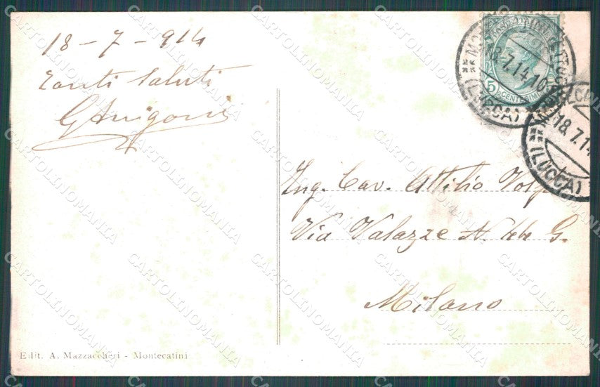 Pistoia Montecatini Stazione Alterocca 7223 cartolina WX2404 – retro