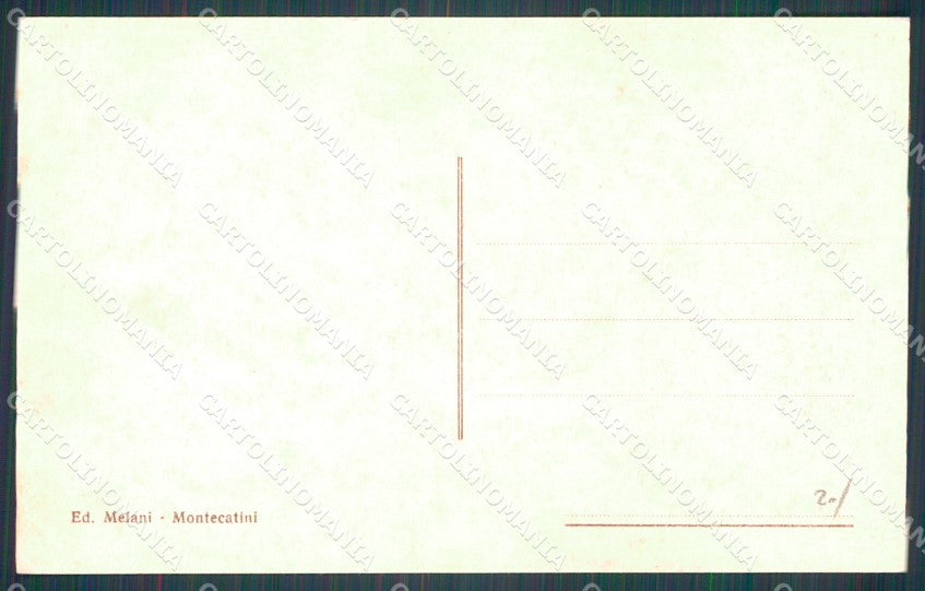 Pistoia Montecatini Viale Giuseppe Verdi Auto cartolina WX2409 – retro