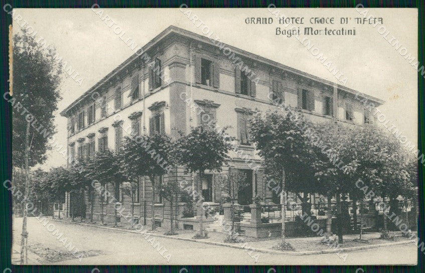Pistoia Montecatini Hotel Croce di Malta cartolina WX2412 – fronte