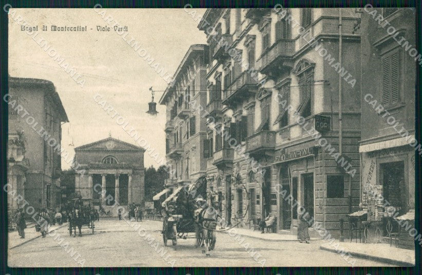 Pistoia Montecatini Viale Verdi Carrozza cartolina WX2413 – fronte