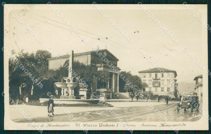 Pistoia Montecatini Piazza Umberto I Foto cartolina WX2414 – fronte