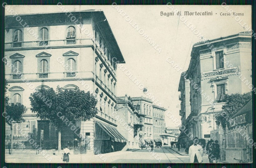 Pistoia Montecatini Corso Roma PIEGA cartolina WX2421 – fronte