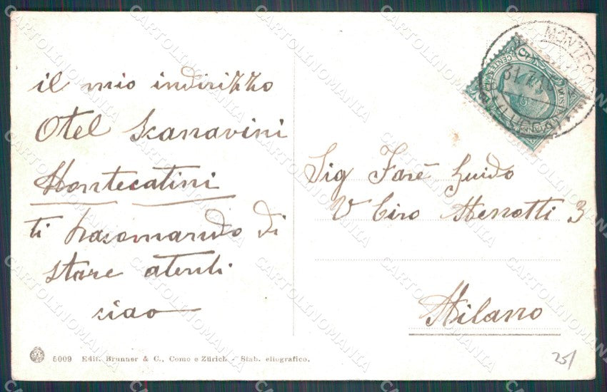 Pistoia Montecatini Viale Verdi cartolina WX2424 – retro
