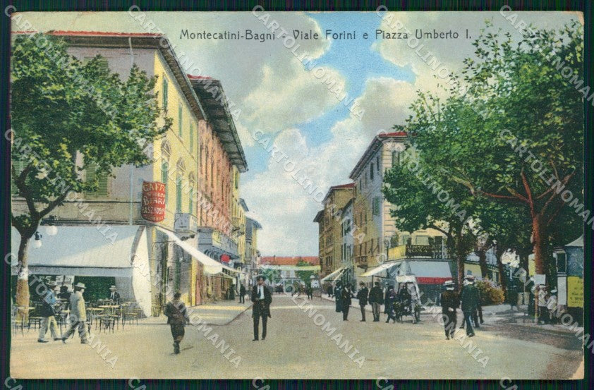 Pistoia Montecatini Viale Forini PIEGHINE cartolina WX2426 – fronte
