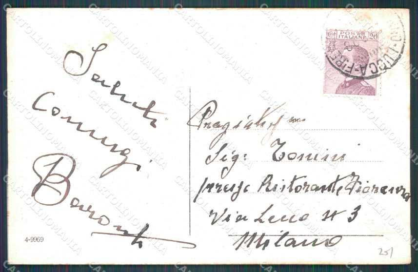 Pistoia Montecatini Bagni di PIEGA cartolina WX2428 – retro