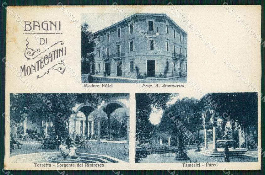Pistoia Montecatini Bagni di STRAPPINO cartolina WX2429 – fronte