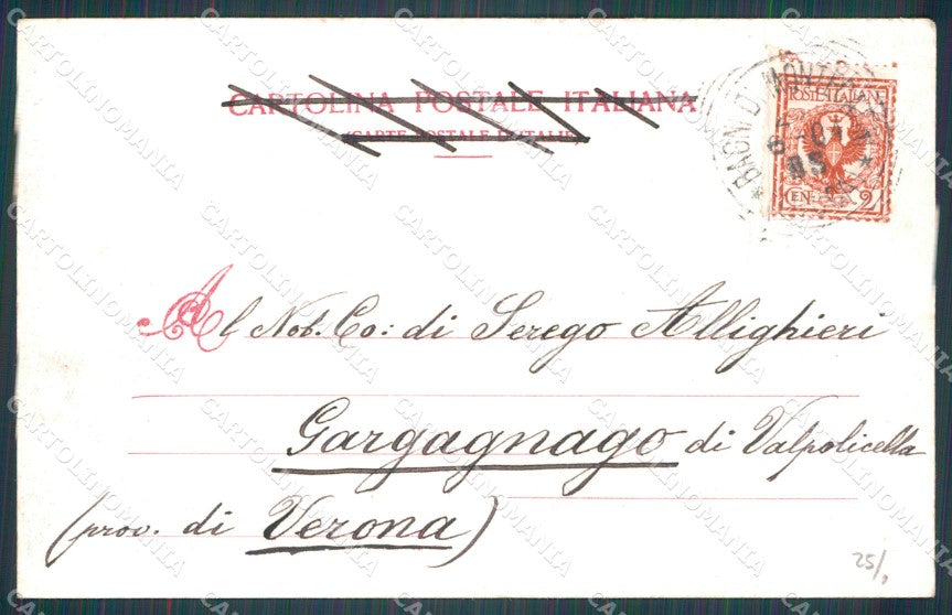 Pistoia Montecatini Bagni di cartolina WX2441 – retro