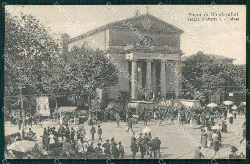 Pistoia Montecatini Piazza Umberto I cartolina WX2443 – fronte