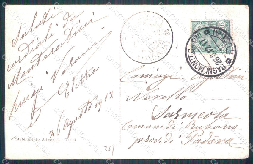 Pistoia Montecatini Carrozze Alterocca 4024 cartolina WX2449 – retro