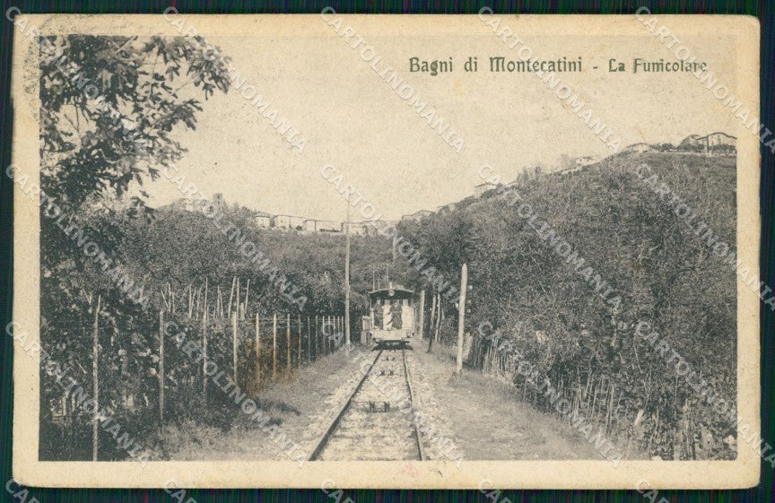 Pistoia Montecatini Funicolare PIEGHINA cartolina WX2450 – fronte