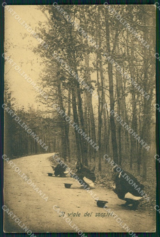 Pistoia Montecatini Viale dei Sospiri PIEGA cartolina WX2454 – fronte