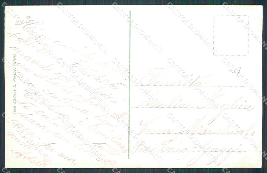 Pistoia Montecatini Grand Hotel Pace Carrozze cartolina WX2455 – retro