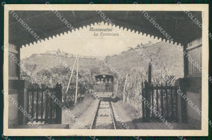 Pistoia Montecatini Funicolare SCOLLATA cartolina WX2456 – fronte