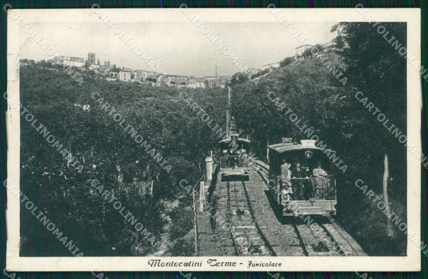 Pistoia Montecatini Funicolare cartolina WX2461 – fronte