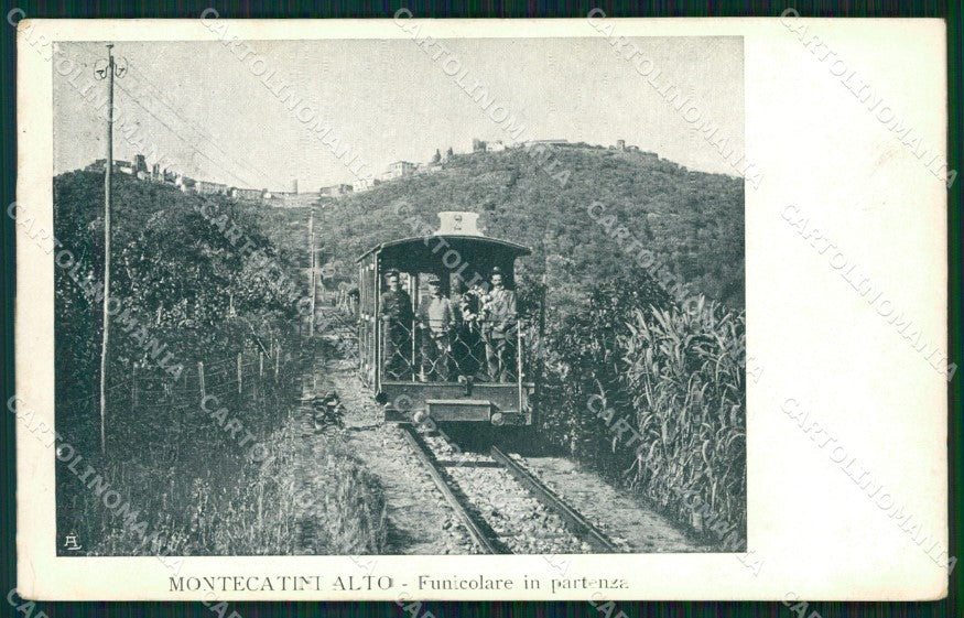Pistoia Montecatini Funicolare PIEGHINA cartolina WX2463 – fronte