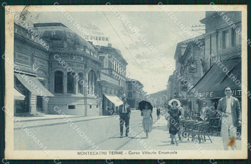 Pistoia Montecatini Corso Vittorio Emanuele cartolina WX2472 – fronte