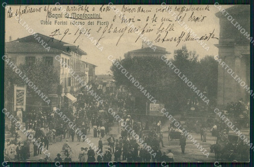 Pistoia Montecatini Corso dei Fiori cartolina WX2474 – fronte