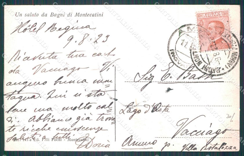 Pistoia Montecatini cartolina WX2475 – retro