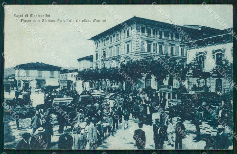 Pistoia Montecatini Stazione PIEGHINE cartolina WX2476 – fronte