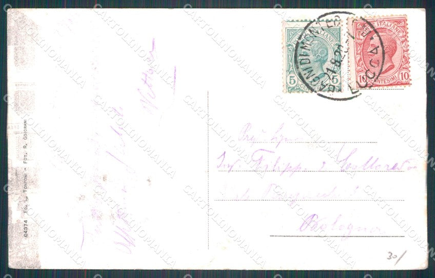 Pistoia Montecatini Viale Verdi PIEGHINA cartolina WX2480 – retro