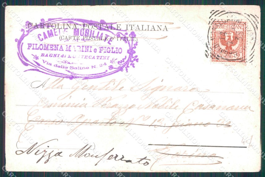 Pistoia Montecatini Funicolare PIEGA STRAPPINO cartolina WX2499 – retro