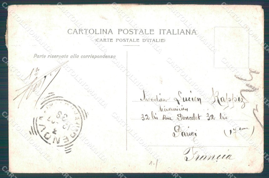 Genova Città Via Garibaldi PIEGHINE cartolina WX2507 – retro
