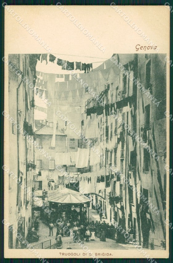 Genova Città Truogoli Santa Brigida cartolina WX2510 – fronte