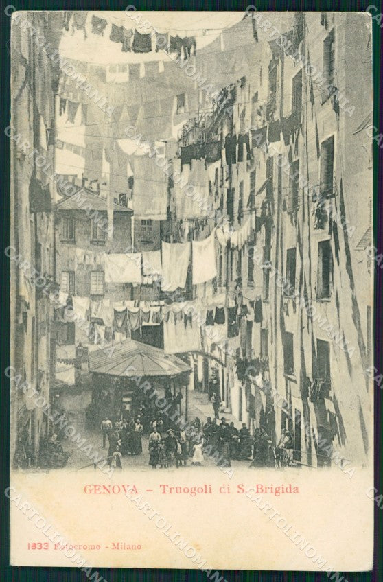 Genova Città Truogoli Santa Brigida cartolina WX2511 – fronte