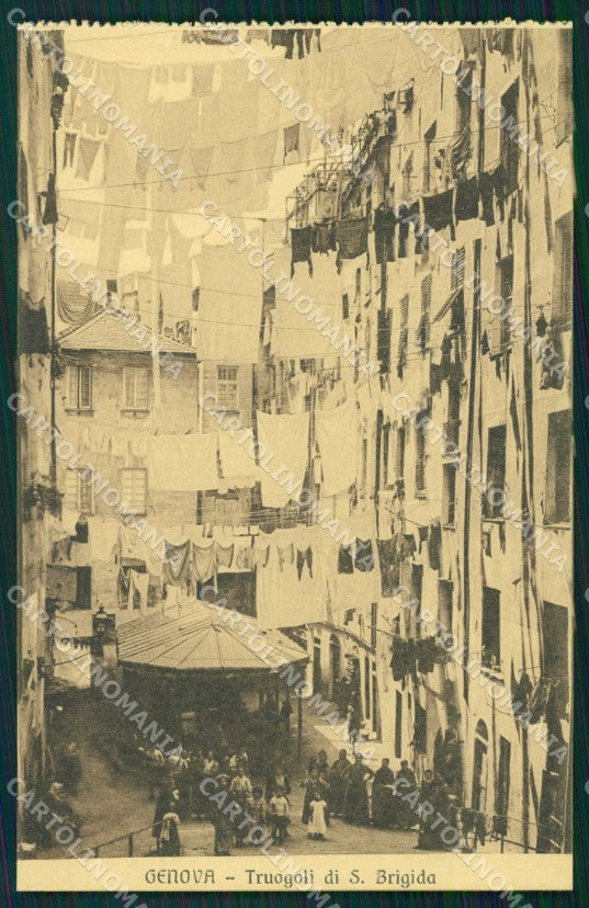 Genova Città Truogoli Santa Brigida cartolina WX2515 – fronte
