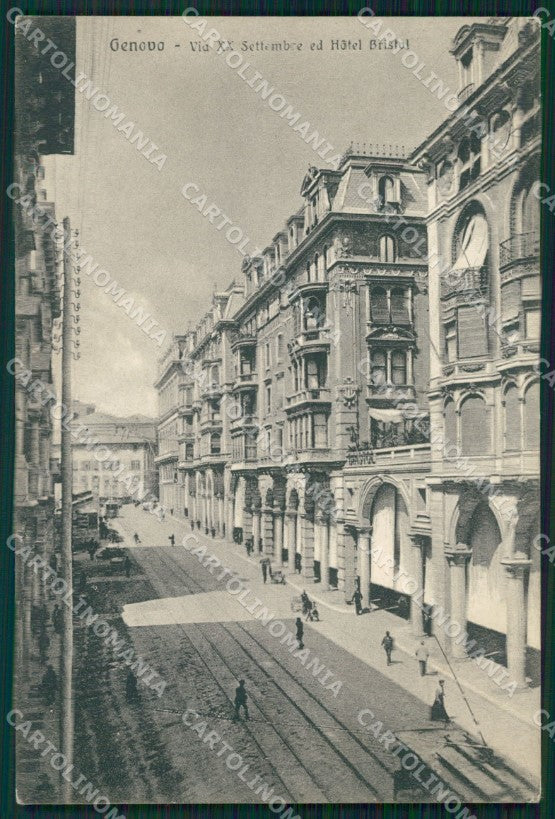 Genova Città Via XX Settembre cartolina WX2516 – fronte
