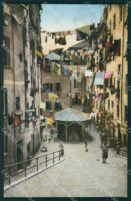 Genova Città Truogoli Santa Brigida PIEGHINE cartolina WX2519 – fronte