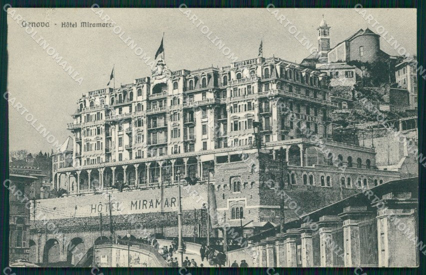Genova Città Hotel Miramare cartolina WX2521 – fronte