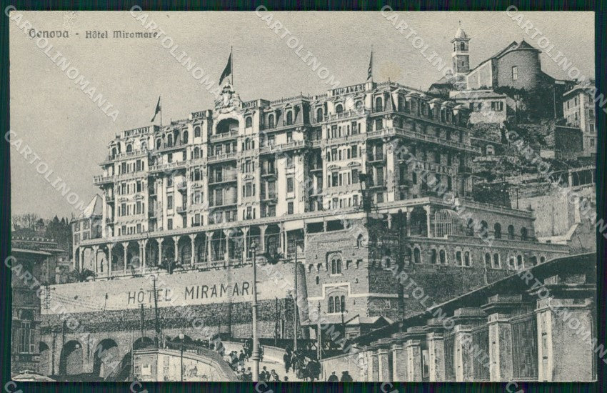 Genova Città Hotel Miramare cartolina WX2522 – fronte