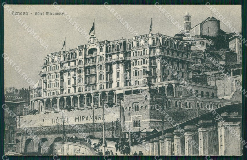 Genova Città Hotel Miramare cartolina WX2523 – fronte