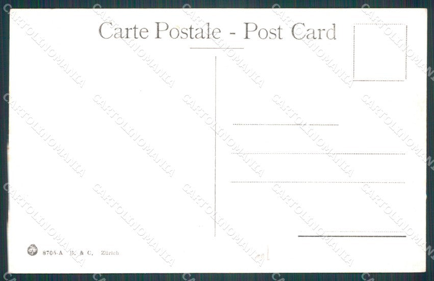 Genova Città Hotel Miramare cartolina WX2523 – retro