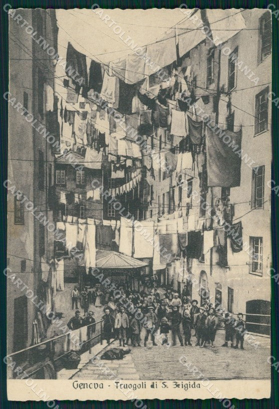 Genova Città Truogoli Santa Brigida cartolina WX2527 – fronte