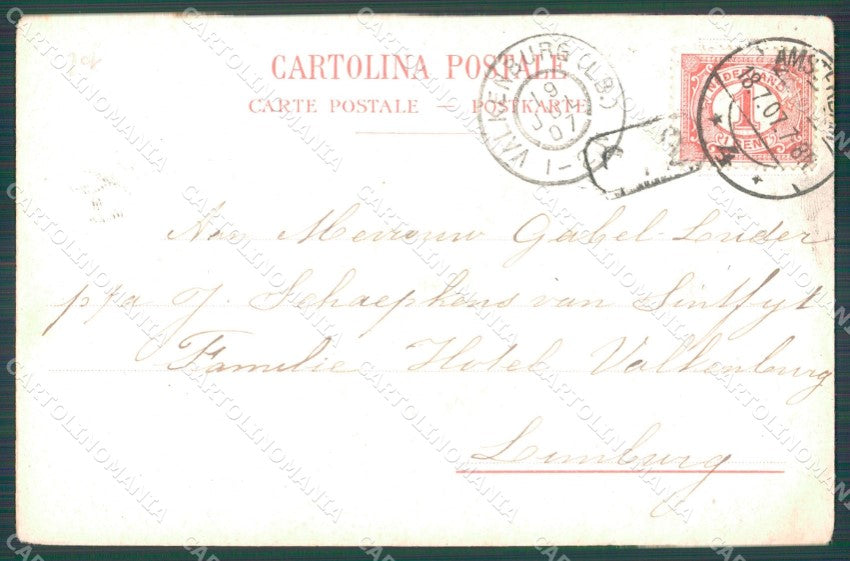 Genova Città Via Roma Tram cartolina WX2529 – retro