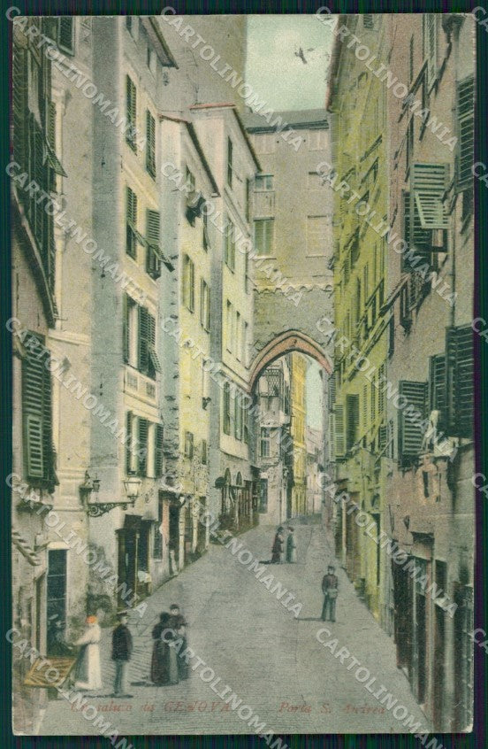 Genova Città Porta Sant'Andrea cartolina WX2530 – fronte