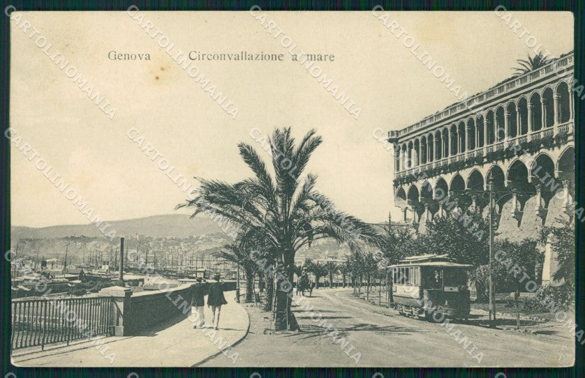 Genova Città Circonvallazione a Mare Tram cartolina WX2535 – fronte
