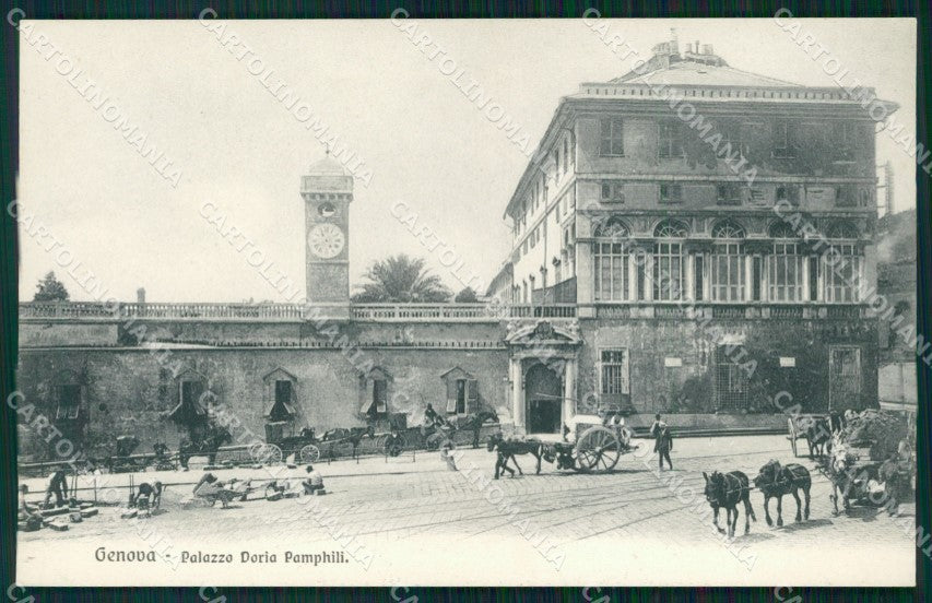 Genova Città Palazzo Doria Pamphilj Pamphili Carretti ABRASA cartolina WX2536 – fronte
