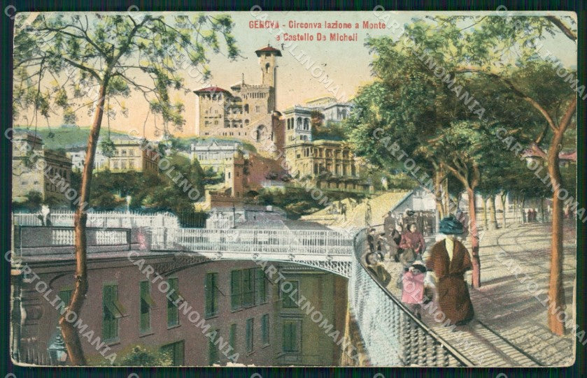 Genova Città Circonvallazione a Monte PIEGHINA cartolina WX2542 – fronte